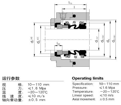 JEMG1(109)機(jī)械密封(圖1) JEMG1(109)機(jī)械密封(圖1)