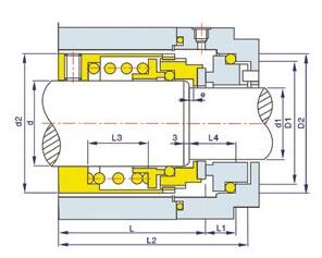 110型機械密封(圖1) 110型機械密封(圖1)
