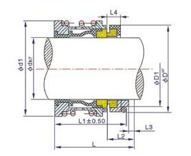 126/128型機(jī)械密封(圖1) 126/128型機(jī)械密封(圖1)
